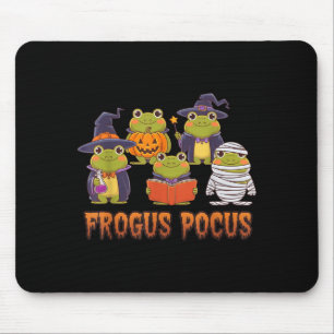 Funny Frog Halloween Costume Witch Spooky Mouse Mat
