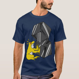 Funny frog is playing with cubes T-Shirt