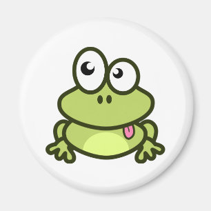 Funny frog magnet