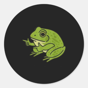 Funny Frog Me No Problemo Narrator But It Was All  Classic Round Sticker