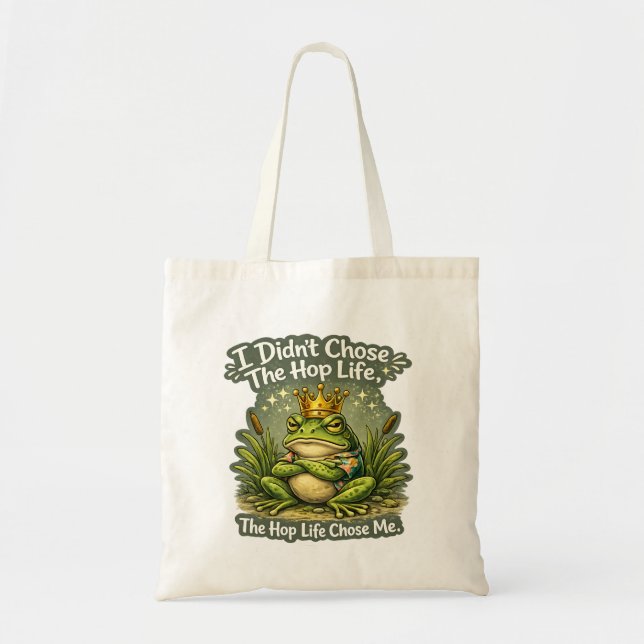 Funny Frog Meme Graphic Tote Bag (Front)