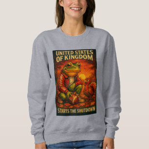 Funny Frog Meme Satire – United States of Kingdom Sweatshirt