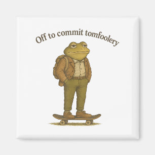 Funny Frog Meme Silly Dark Humour Off To Commit To Magnet