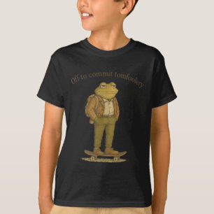 Funny Frog Meme Silly Dark Humour Off To Commit To T-Shirt
