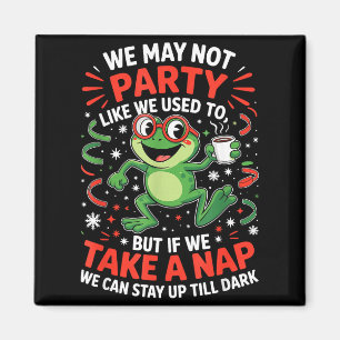 Funny Frog Nap Party For Sleep Lovers And Amphibia Magnet