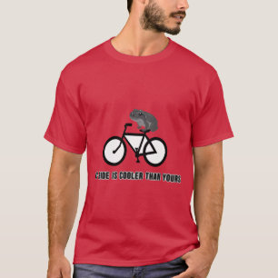 Funny Frog on Bike T-Shirt   Cool Cycling Animal 