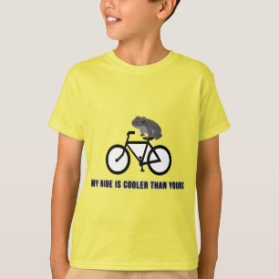 Funny Frog on Bike T-Shirt Cool Cycling Animal