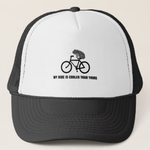 Funny Frog on Bike T-Shirt   Cool Cycling Animal  Trucker Hat