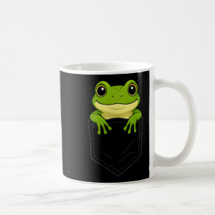 Funny Frog Peeking In Cket Animal Lover Men Women Coffee Mug