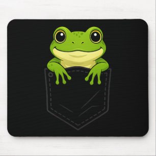 Funny Frog Peeking In Cket Animal Lover Men Women Mouse Mat