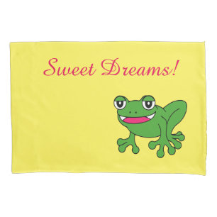 Funny frog pillowcase