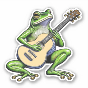 Funny Frog Playing Guitar