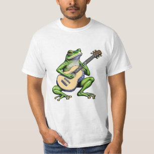 Funny Frog Playing Guitar T-Shirt