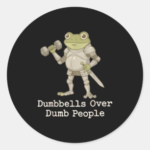 Funny Frog Pregnancy Announcement Medieval Pregnan Classic Round Sticker