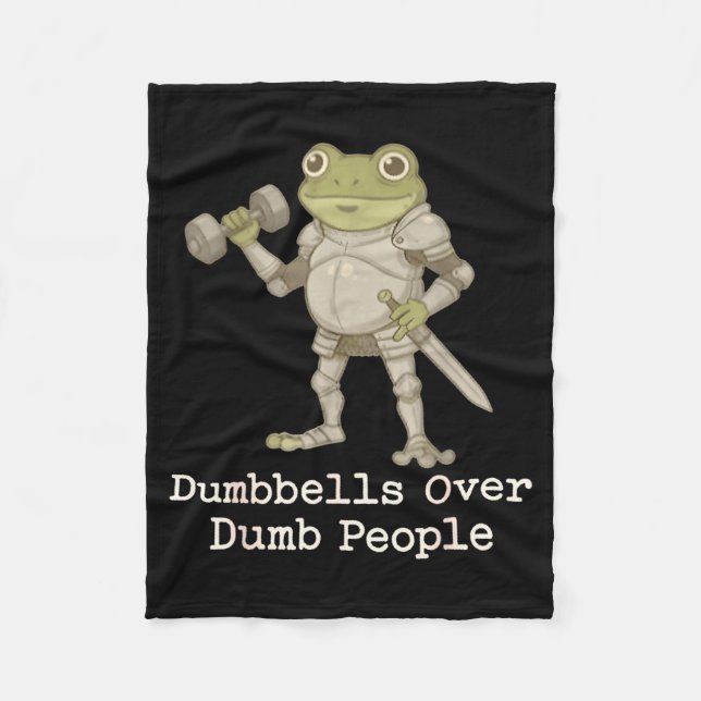 Funny Frog Pregnancy Announcement Medieval Pregnan Fleece Blanket (Front)