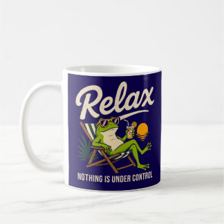 Funny Frog Relaxing Coffee Mug