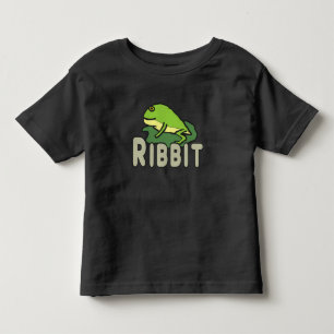Funny Frog Ribbit Toddler T-Shirt