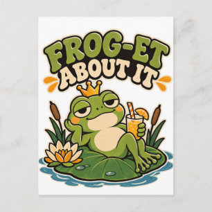 Funny Frog Shirt Frog Lover Gift Cute Frog Pun Postcard