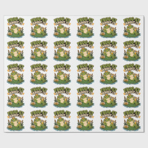 Funny Frog Shirt Frog Lover Gift Cute Frog Pun Wrapping Paper