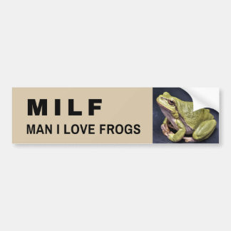 Funny Frog Sticker - MILF Man I Love Frogs
