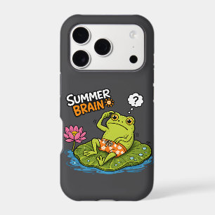 Funny Frog Summer Brain Silly Frog Cartoon 