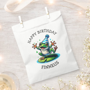 Funny Frog Themed Birthday Boy Favour Bags