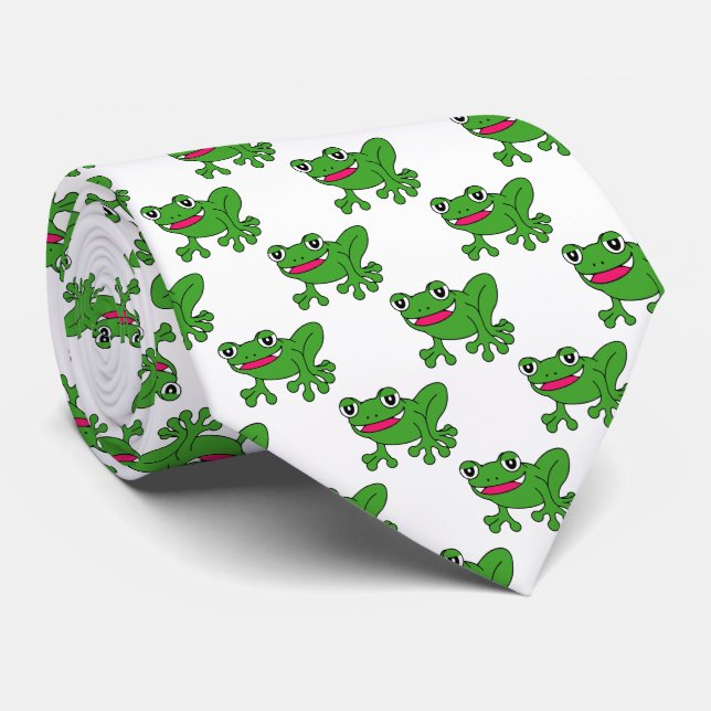 Funny frog tie (Rolled)