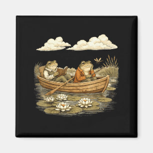 Funny Frog Toad Book Lovers Magnet