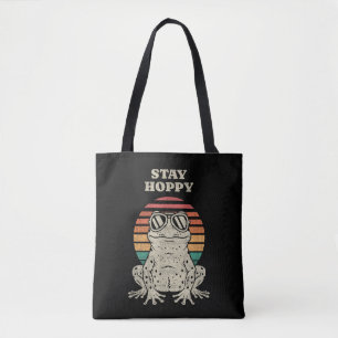 Funny Frog Toad Lover Retro Vintage Design Tote Bag