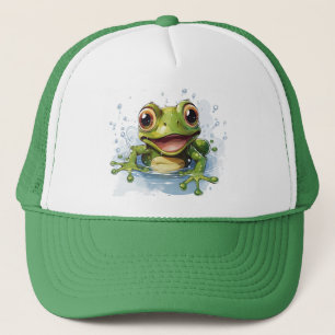 Funny frog trucker hat