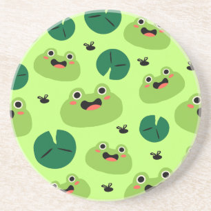 Funny frogs coaster