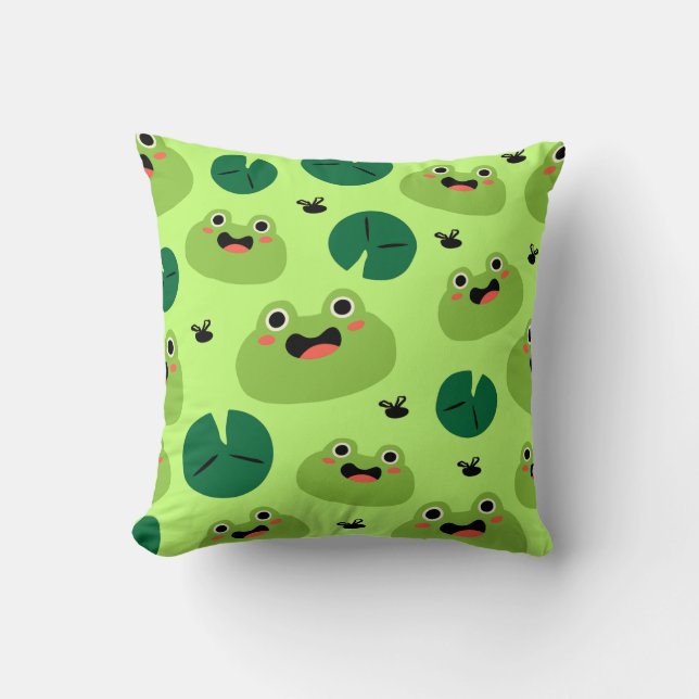 Funny frogs cushion (Front)