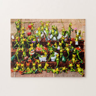 Funny Frogs Jigsaw Puzzle