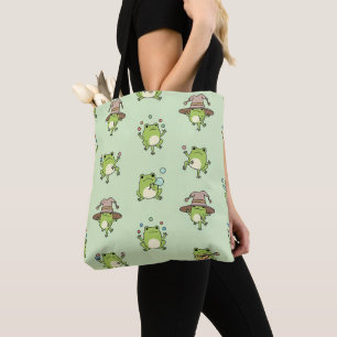 Funny Frogs on the Go Tote Bag