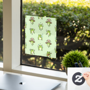 Funny Frogs on the Go Window Cling