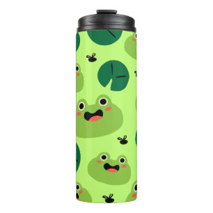 Funny frogs thermal tumbler