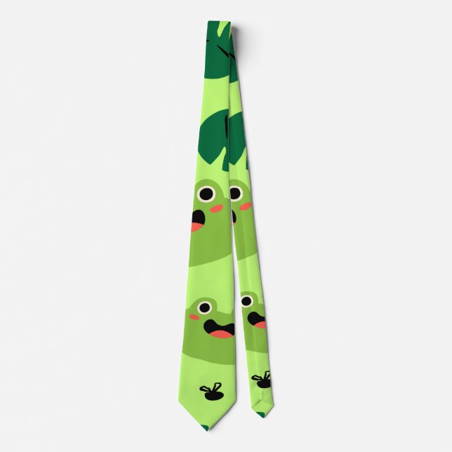 Funny frogs tie (Front)