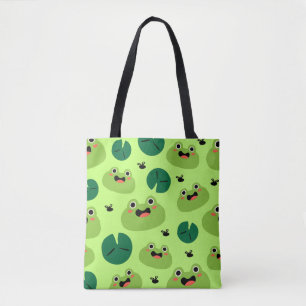 Funny frogs tote bag