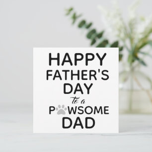 Funny From Dog to Dad Father's Day Card