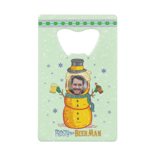 Funny Frosty Beer Man Humour Custom Photo Christma