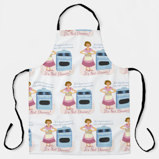 Funny Frozen Dinner is Supper Housewife Pattern Apron