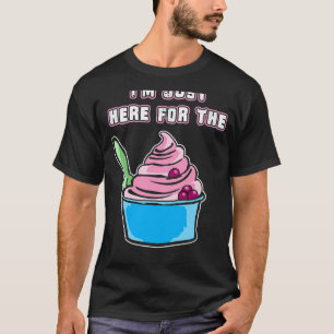 Funny Frozen Yogurt Drawing Woman Girl Tee Kids