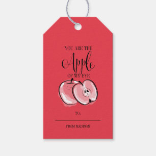 Funny Fruit Pun Apple Valentine Gift Tags