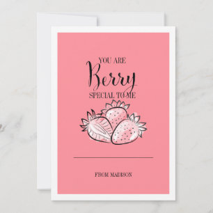 Funny Fruit Pun Berry Special Valentine Card