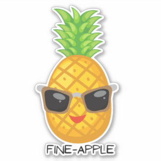 Funny fruit pun pineapple for laptop water bottle