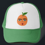 Funny Fruits Orange Citrus Trucker Hat<br><div class="desc">Get the fiesta started in this fun trucker hat with fruit pattern. Watercolor art just for you! Check my shop for more designs!</div>