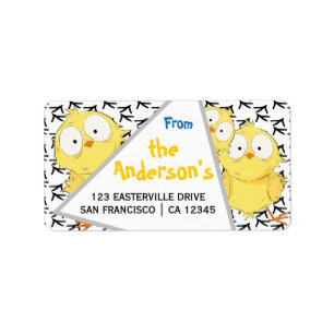 Funny Fun Cute Crazy Chicken Label