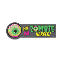 Funny Fun ‘Hi I’m Zombie Personalised’ Halloween 