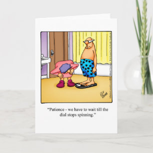 Funny Fun & Laughs Humour Blank Greeting Card