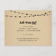 Funny & Fun Sushi RSVP Postcard - Kraft